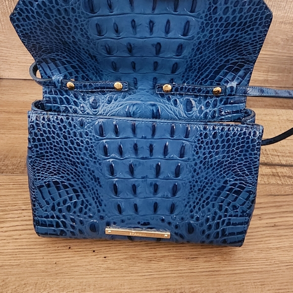 Brahmin Carina Blue Leather Purse Shoulder Bag - Palace Melbourne - Picture 7 of 13